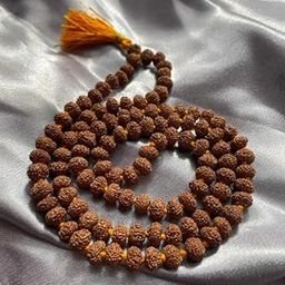 Dine Gems Saatmukhi Rudraksha Mala 108 Beads Original 7 Mukhi Rudraksha Original Certified Nepali Malas Brown Beads Rudraksh Malas Original Shiv रुद्राक्ष माला-image-65