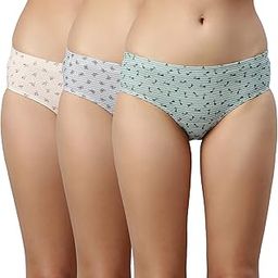 Stretchable Cotton Hipster Panties For Women Pack Of 3, Full Coverage With Antimicrobial & Stain Release Technology | Colors And Prints May Vary(CR17-Multicolorprint-M)-picture-39
