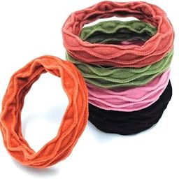 Women's Soft Stretchable Big Elastic Hair Rubber Band Ponytail Holder (Multicolour), Set of 5 Pcs-image-84