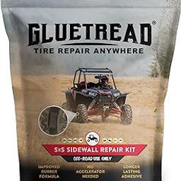 GlueTread SXS UTV Tire Sidewall Repair Kit | Emergency Tire Repair No Need to Remove Tire | Off-Road Side Tire Repair Kit | Improved Rubber Formula No-33