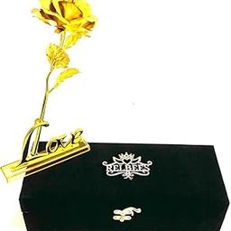 RELBEES Gift/Valentine Gift for Girlfriend Boyfriend Special/Birthday/Anniversary Gold Rose with Velvet Gift Box for Valentine Day/Birthday Gift for him/her/Girlfriend/Boyfriend/Husband/Wife-image-47