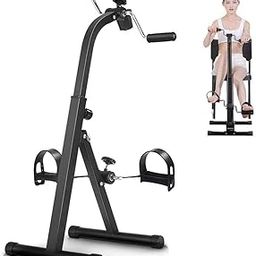 Jumix Stepper Rehabilitation Bicycle Adjustable Stroke Equipment Upper and Lower Portable Pedal Exerciser Bike, Arm & Leg Exercise Peddler Machine-17