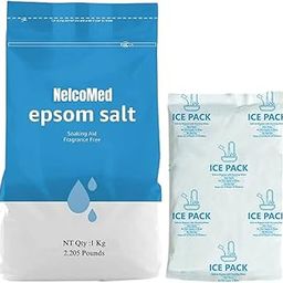 Epsom Salt Magnesium Sulfate Crystals for Bathing Relieves Muscle Pains Natural therapy for Relief, Pain, Aches and detox body |Crystal Healing Negative Feelings Remover | Plants Salt Granules Most Sports Personal Utility Product 1kg | FREE HOT AND COLD GEL PACK-image-64