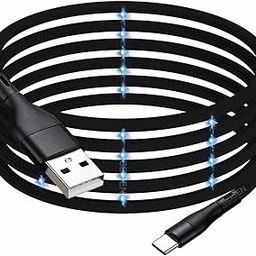 Magnetic Coiled Type A to Type C Cable, 65W / 3.1A Magnetic Coiled O-MagCable® Nylon Braided for Laptops and Smartphones, MagCable® PD Technology, QC 3.0 Charging - 1.2 meter , Type A - Type C , Black-10