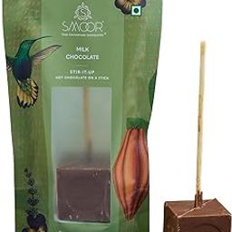 SMOOR Stir-it-Up Milk Hot Chocolate Cubes | DIY dissolvable hot chocolate on a stick | 1 cube makes 1 cup hot chocolate |Snacking,Birthday,Anniversary, Gifting | 90g (Pack of 3)-image-54