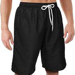 Mens Swim Trunks Swimming Shorts Swimwear Bathing Suits Quick Dry 11 Inch with Mesh Lining-image-90
