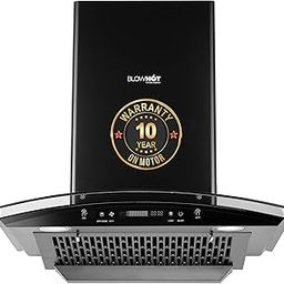 BLOWHOT 60Cm 1350³/h Auto Clean Kitchen Chimney with Free Installation Kit, 10 Year Warranty on Motor, Curved Glass Design, Motion Sensor, Filterless (ACURA S BAC MS)-image-41