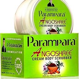 Parampara Ayurved Angoshree Face & Body Scrubber | Exfoliating Cream Scrub with Red Sandalwood Neem Kesar Vitamin E Aloe Vera & Almond Oil | Removes Dead Skin Cells Tan & Blackness | 450g-21