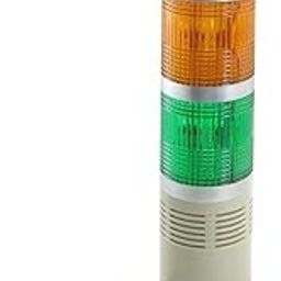 Hanutech 3 Tier Multi-Volt Industrial LED Signal Tower Lamp Light |Tower Warning Light | Tower LED Indicator with Buzzer Sound Multi-volt AC for Offices,Industries & More-0