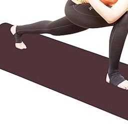Yoga Mat 4MM Anti Skid/Non - Slippery Yoga Mat/Sports Mat Meditation Mat/Fitness Mat For Men Women Children/Kids For Workout/Gym/Meditation/Exercise/Yoga (Brown, 4mm, 2X6 FT)-image-34