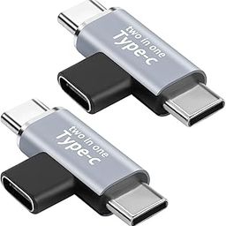 GELRHONR 2 in 1 USB C Adapter,USB Type-C Female to Dual Male Splitter Support 5V3A Fast Charging 3.1Gen1 5Gb Data Transfer for Type-C Devices-2Pack-picture-18