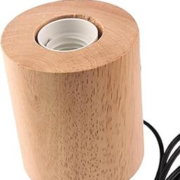 Club Bollywood®E27 Wood Base Table Lamp Bulb Socket Holder Decor Night Light 8.5X10Cm|Home & Garden | Night Lights|1 Piece Light Base-13