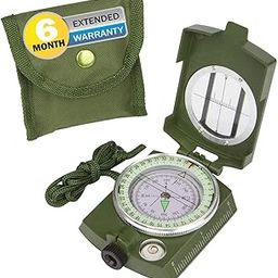 Artlicious Finding Directions Compass, High Accuracy Waterproof Military Compass for Directions (8 X 6.5 X 3 Cm, Green) Waterproof and Shakeproof Compass Army Green Suitable for Camping Hiking-32