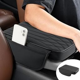 Trasylph Car Armrest Cover with Storage Pockets,2024 New Leather Car Armrest Box Pad,Waterproof Car Center Console Cover Pad,Car Armrest Storage Box for SUV/Truck/Vehicle-image-78