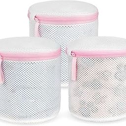 flintronic 3 x Cylindrical Laundry Bag with Zip for Machine Washing, Reusable Laundry Nets for Blouse, Bottoms, Underwear, Bra, Lingerie-image-79