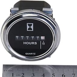 Lyla Hour Meter 100-250VAC - Round Silvery Trim Ring-13