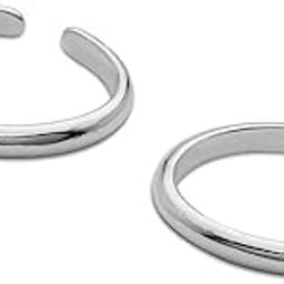 Toe Ring Mina Set 925 Silver High Polished Thin Toe Ring Adjustable-image-53