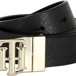 Gorin Women Leather Reversible Belt Black+Wine Large-image-3
