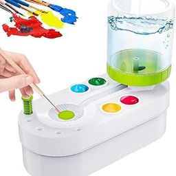 BLINE 2-in-1 Paint Brush Cleaner Machine – Auto Refill, Water Recycling & Flushing Button | Efficient Brush Rinser for Oil & Acrylic Paint Brushes, Art & Makeup Brushes-49