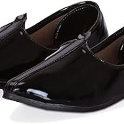 Creation Present Jaipuri Jutti for Men Men's Black Ethnic Juttis Mojaris & Partys Shoes ll Men's Casual Loafers Shoes VJ-6492-image-97