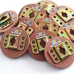 Arohi Art World Metal Hook Pasted On MDF To Fix Behind The MDF Art Boards And Photoframe Also. These Hooks Can Be Esily Fix With Fevicol. Set Of 15 Pcs,Multicolor-image-1