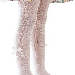 Baby Girls' Anti-Mosquito Cotton Thin Mesh Stockings with Bow Design-image-78