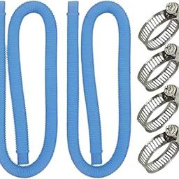 CALANDIS™ 2X Pool Connection Hoses 59 Inch 1.25 Diameter Premium PVC Replacement Hose Blue | Pool Equipment Parts & Accs | Pool Equipment & Parts | Pools & Spas | Yard, Garden & Outdoor Living-image-6