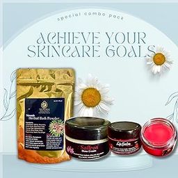 Combo of Vennela Herbal Bath Powder, Saffron Glow Cream and Tinted Lip Balm-image-88