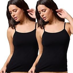 Ultra Soft Cotton Spandex Regular Fit Spaghetti Camisole for Women-picture-14