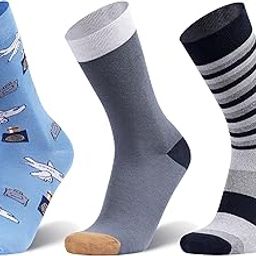 Men's Funky Mid-Calf/Crew Length Cotton Socks, (Pack of 3 Pairs), Multicoloured-image-64