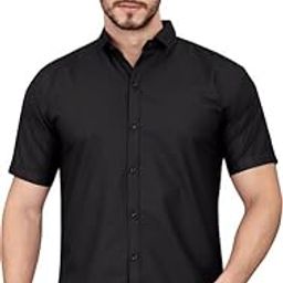 JS Collection Pure Khadi Cotton Shirt Half Sleeve Casual Spread Collar Men-image-93