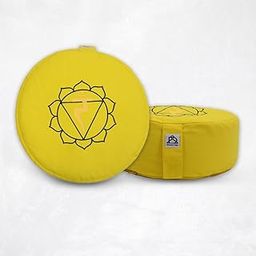 Dhyana Premium Organic Zafu Meditation Cushion - Buckwheat Filled, Ergonomic Design for Comfort & Support - Ideal for Yoga & Mindfulness Practice.-18