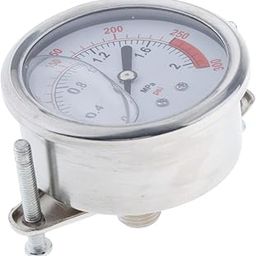 Enakshi® Pressure Gauge, Stainless Steel Case, Liquid Filled, Back Mount 0-300psi|Business & Industrial | Hydraulics, Pneumatics & Pumps | Air Pressure Gauges-picture-5