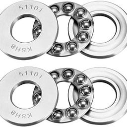 INVENTO 2Pcs 51101 12mm Axial Thrust Ball Bearing 12x26x9mm Single Direction carbon steel ball bearing-image-37