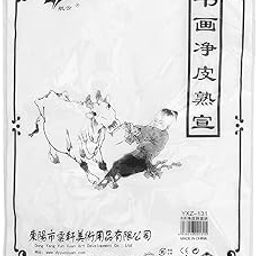 Ubervia 50 Sheets of Chinese Calligraphy Paper, Brush Ink Writing Sumi Paper/Xuan Paper/Rice Paper for Chinese Calligraphy Brush Writing Sumi Set'-image-12