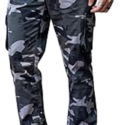 Mens Camouflage Cotton Regular fit Cargo Pants-picture-19