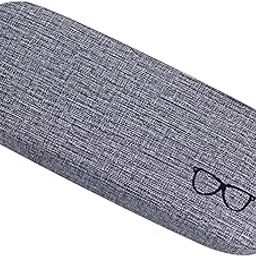 Eyeglasses Case Concise Fits Most Glasses Box Large Case for Glasses Eyewear grey Health & Beauty | Vision Care | Eyeglass Cases-image-4