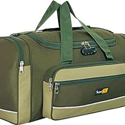 Polyester 80 Ltrs Without Wheel Travel Duffel Bag for Men Women (Green)-image-52