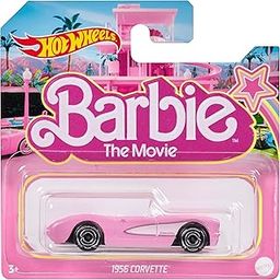 Hot Wheels Plastic Barbie The Movie Die-Cast Pink Corvette In 1:64 Scale-picture-24