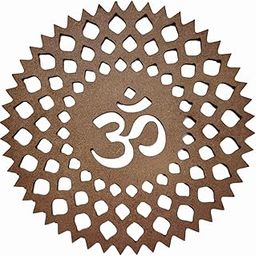 Generic Laser Cut ॐ (OM) DIY Art Board | MDF ॐ (OM) Round Circle | 12 Inches Diameter, 6mm Thick | Beige Color-image-54