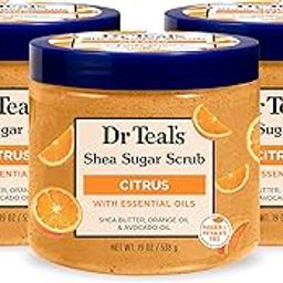 Dr Teal's Shea Sugar Body Scrub, Citrus with Essential Oils & Vitamin C, 538g-image-93