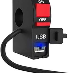 LED Fog Lights Switch with USB Charging for Bikes Fast Charging, Heavy clamp and Strong ABS Plastic. (USB Switch)-image-44
