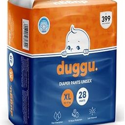 Duggu Baby Diapers Pants | Upto 10 hrs Absorption | 12-17 Kg| Extra Large Pack 1 (28) - XL (28 Pieces)-image-77