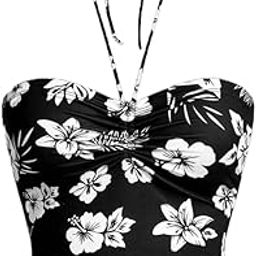 Floral Print Ruched Bust Halter Crop Top-image-76