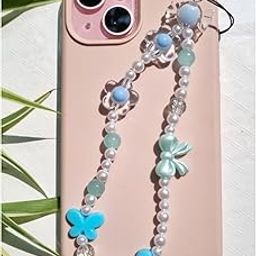 Toffee Blue Beaded Phone Charm Strap | Cute & Trendy Accessory for Mobiles-image-87