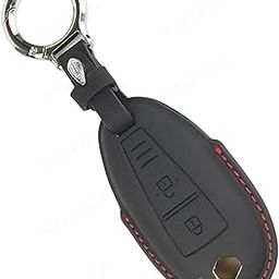 KOTHIA Premium PU Leather Car Key Cover with Keychain-Stylish Black Color Compatible for Maruti Suzuki Baleno | Ciaz | Ignis | S-Cross | Vitara Brezza-image-73
