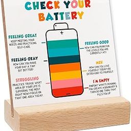 Mental Health Gifts, Therapist Office Desk Decor Acrylic with Wooden Stand, Psychology Gift for Counselor, Psychology Decorations for Corner Classroom Counseling Office 10-image-103