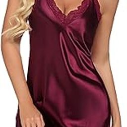 V-Neck Babydoll Nightwear for Women II Elegant Dress with Adjustable Straps II Lace Nightwear with Matching G-String-picture-11