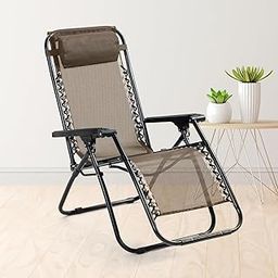 Heart Home Folding Chair for Home with Headrest | Ergonomic Chair for Old Age Person & Comfortable Chair for Long Sitting & Reading | Khaki-image-108