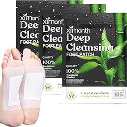 30 Pcs Detox Foot Patches, Feet Detox Patch, Detoxing Foot Patch for All Genders Elimination Foot Pads Body Detox Relaxation Authentic Deep Purifying Foot Pads-30